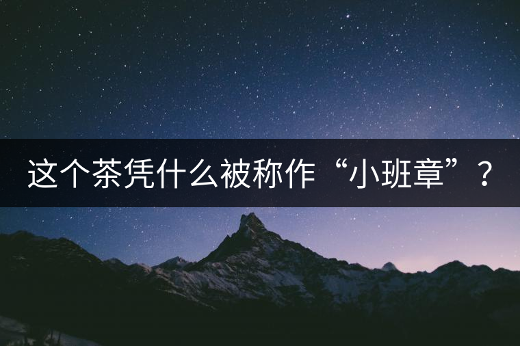 這個(gè)茶憑什么被稱作“小班章”？