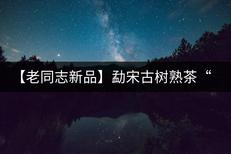 【老同志新品】勐宋古樹熟茶“ 夏雨”— 飲茶伴夏，只為您！