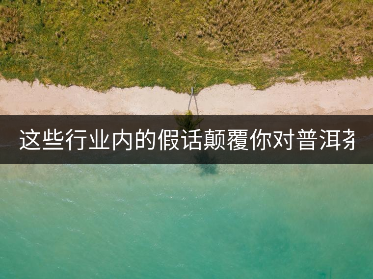 這些行業(yè)內的假話顛覆你對普洱茶的認知:其中就有20年以上的老班章?