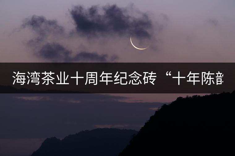 海灣茶業(yè)十周年紀(jì)念磚“十年陳韻”品鑒！