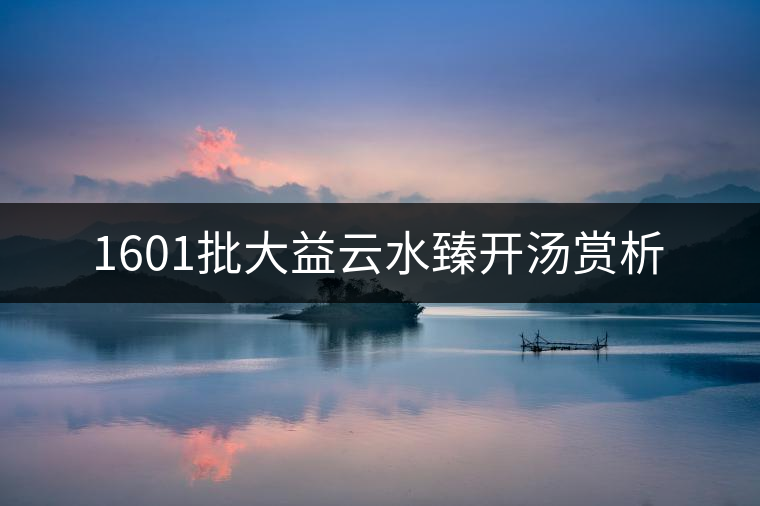 1601批大益云水臻開湯賞析 1601批大益云水臻開湯賞析