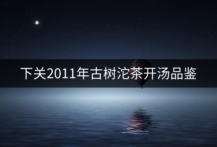 下關(guān)2011年古樹沱茶開湯品鑒 下關(guān)2011年古樹沱茶開湯品鑒