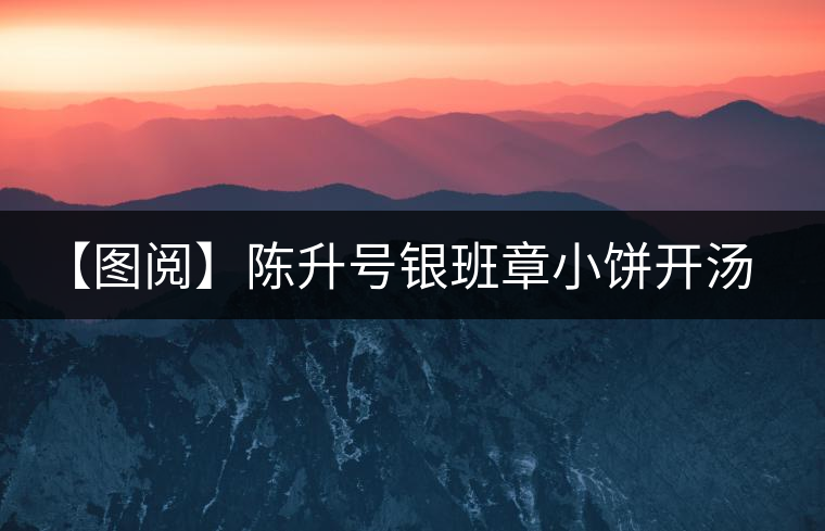 【圖閱】陳升號(hào)銀班章小餅開湯品鑒 【圖閱】陳升號(hào)銀班章小餅開湯品鑒