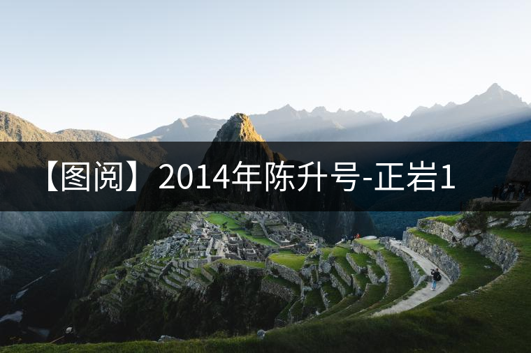 【圖閱】2014年陳升號-正巖1號開湯 【圖閱】2014年陳升號-正巖1號開湯