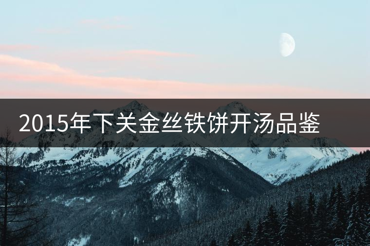 2015年下關(guān)金絲鐵餅開湯品鑒：香氣高揚、滋味綿和