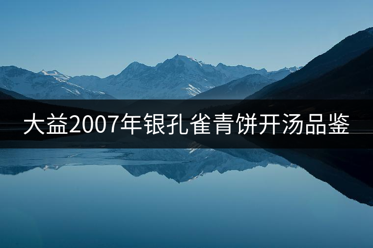 大益2007年銀孔雀青餅開(kāi)湯品鑒 大益2007年銀孔雀青餅開(kāi)湯品鑒
