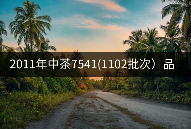 2011年中茶7541(1102批次）品評