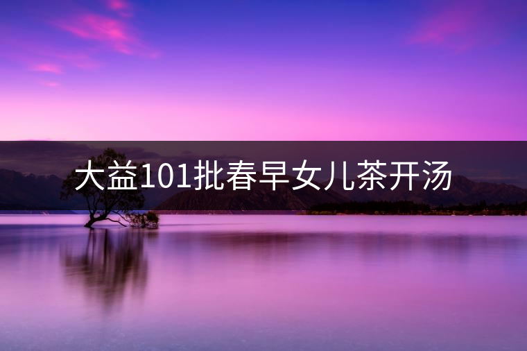 大益101批春早女兒茶開(kāi)湯 大益101批春早女兒茶開(kāi)湯