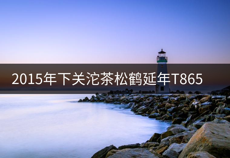 2015年下關沱茶松鶴延年T8653生茶品飲 2015年下關沱茶松鶴延年T8653生茶品飲