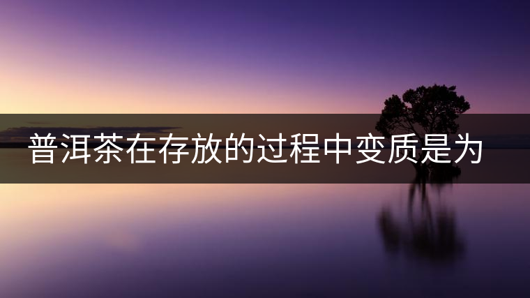 普洱茶在存放的過程中變質(zhì)是為什么？