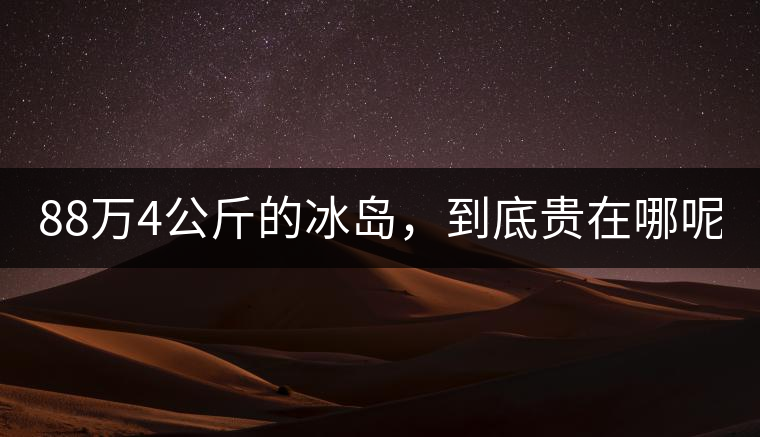 88萬4公斤的冰島，到底貴在哪呢？