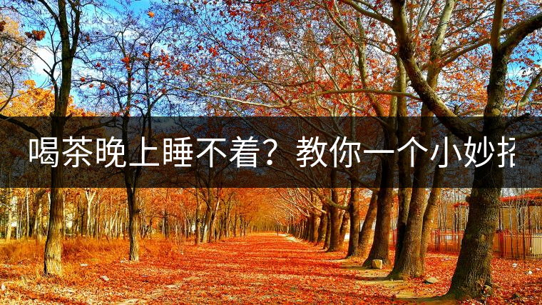 喝茶晚上睡不著？教你一個(gè)小妙招！