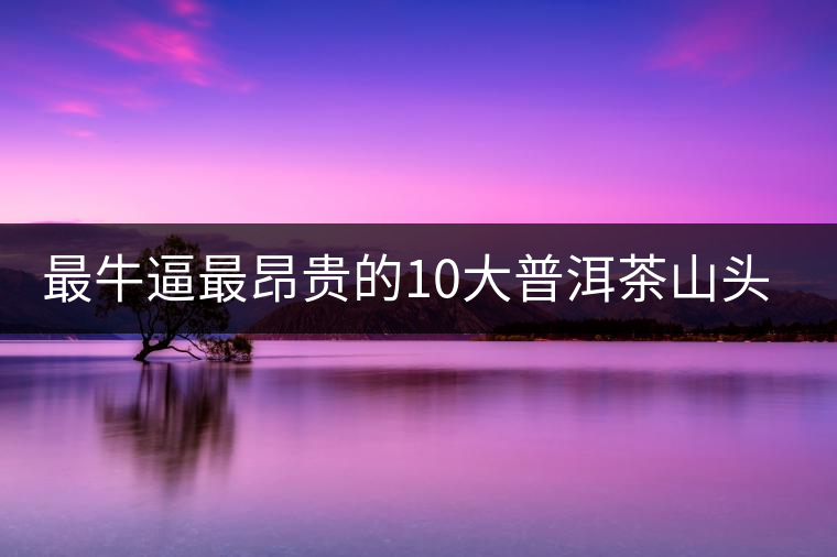 最牛逼最昂貴的10大普洱茶山頭，你造嗎？