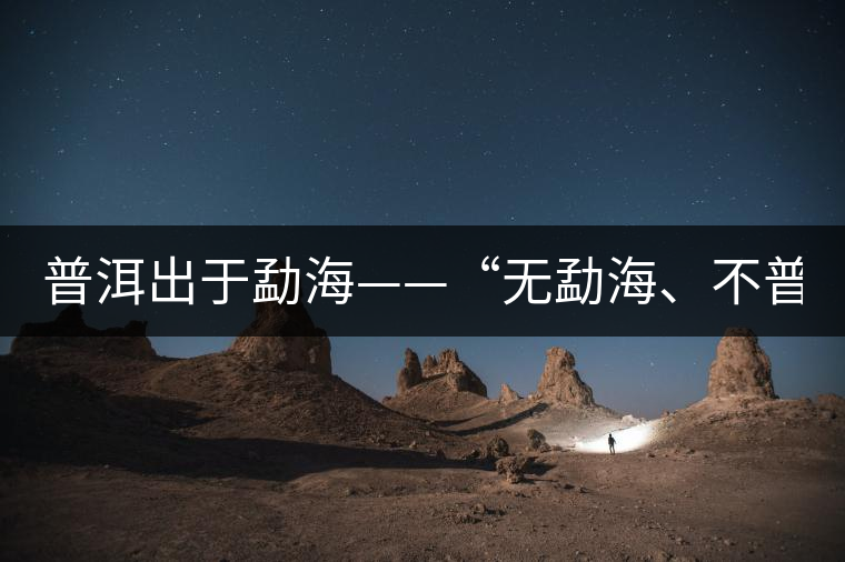 普洱出于勐?！盁o勐海、不普洱”