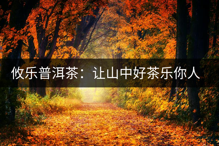 攸樂普洱茶：讓山中好茶樂你人生