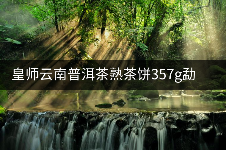 皇師云南普洱茶熟茶餅357g勐海易武特八年陳香茶級送禮茶葉送茶具 皇師云南普洱茶熟茶餅357g勐海易武特八年陳香茶級送禮茶葉送茶具