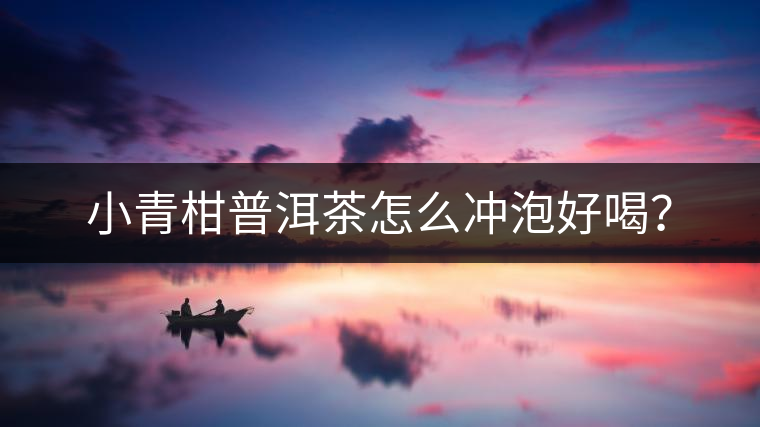小青柑普洱茶怎么沖泡好喝？