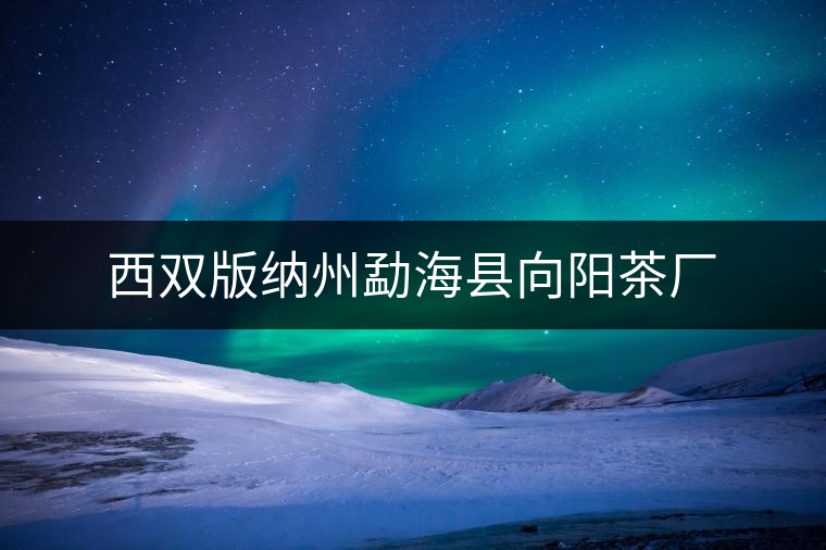 西雙版納州勐?？h向陽茶廠