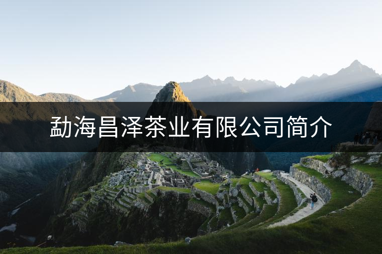 勐海昌澤茶業(yè)有限公司簡介