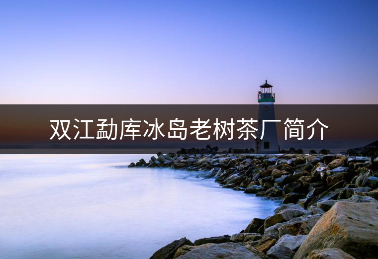雙江勐庫冰島老樹茶廠簡介