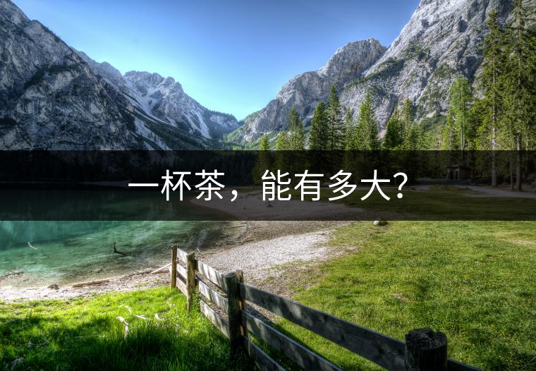 一杯茶，能有多大？