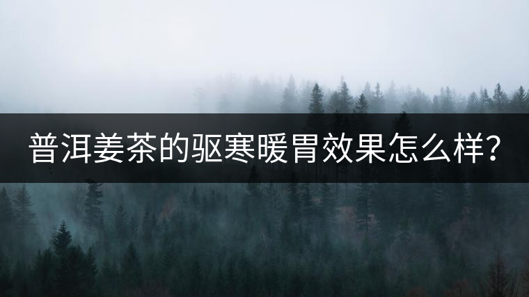 普洱姜茶的驅(qū)寒暖胃效果怎么樣？