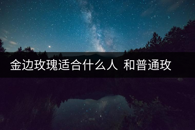 金邊玫瑰適合什么人  和普通玫瑰的區(qū)別