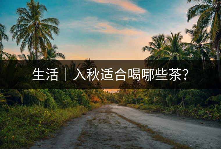 生活｜入秋適合喝哪些茶？