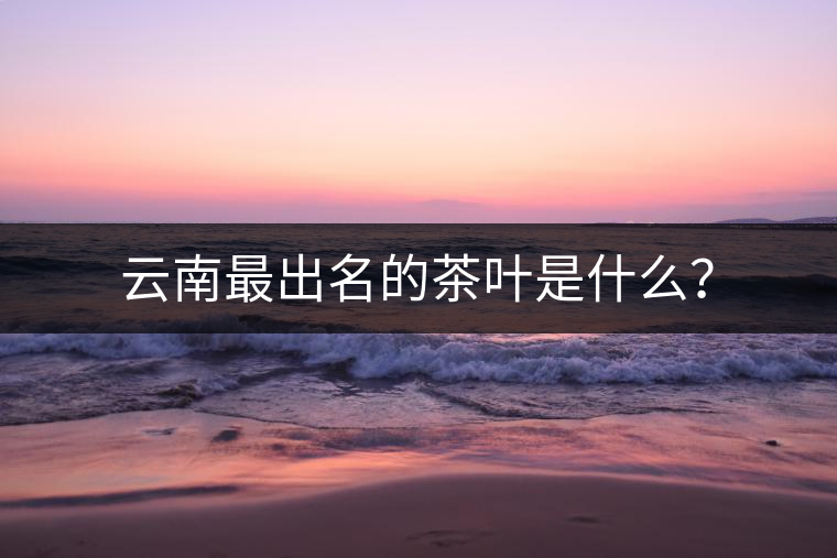 云南最出名的茶葉是什么？