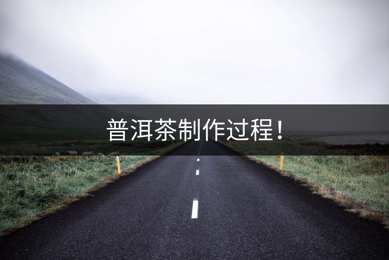 普洱茶制作過程！