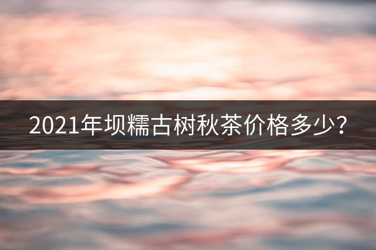 2021年壩糯古樹秋茶價(jià)格多少？