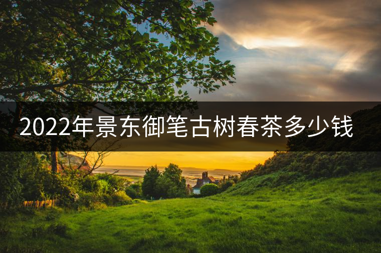 2022年景東御筆古樹春茶多少錢一公斤？