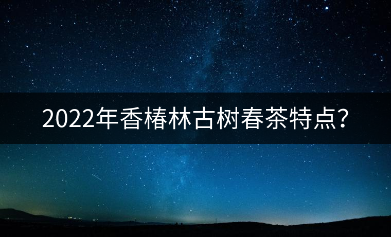 2022年香椿林古樹春茶特點(diǎn)？
