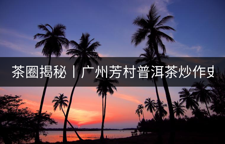 茶圈揭秘丨廣州芳村普洱茶炒作史全起底。