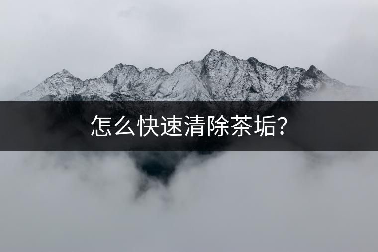 怎么快速清除茶垢？