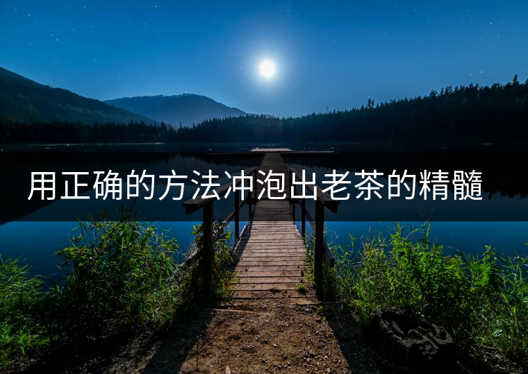 用正確的方法沖泡出老茶的精髓；評看普洱茶葉底也是一門手藝！