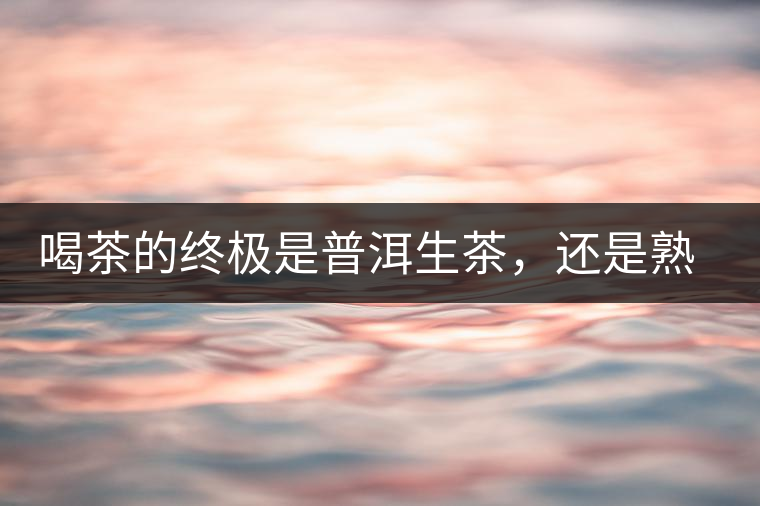 喝茶的終極是普洱生茶，還是熟茶？