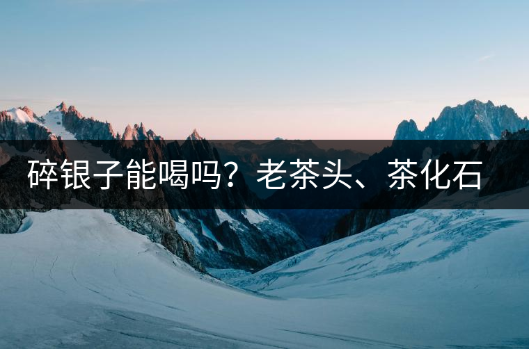 碎銀子能喝嗎？老茶頭、茶化石、碎銀子之間是什么關(guān)系？
