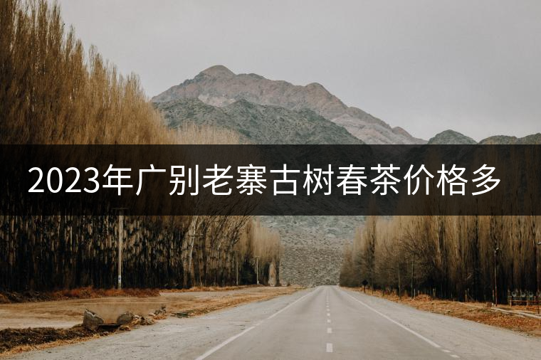 2023年廣別老寨古樹春茶價格多少？