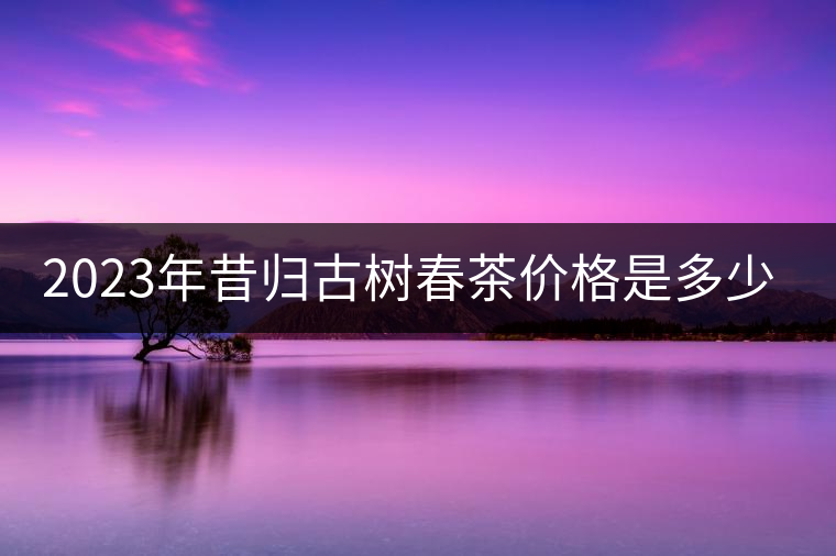 2023年昔歸古樹春茶價(jià)格是多少？
