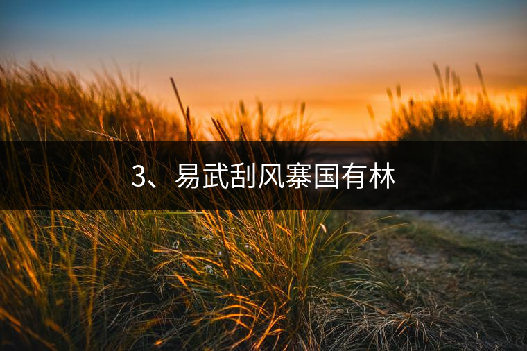 3、易武刮風寨國有林