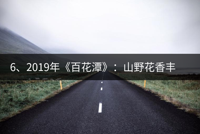 6、2019年《百花潭》：山野花香豐富妖嬈，氣韻強勁，極度甜柔、飽滿