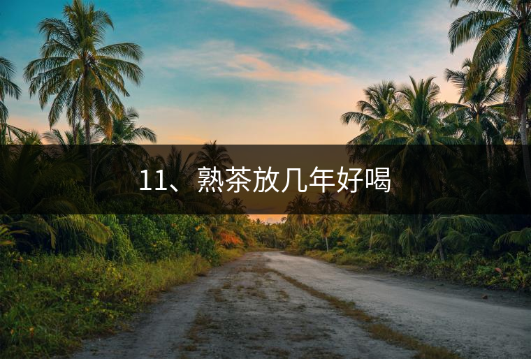 11、熟茶放幾年好喝