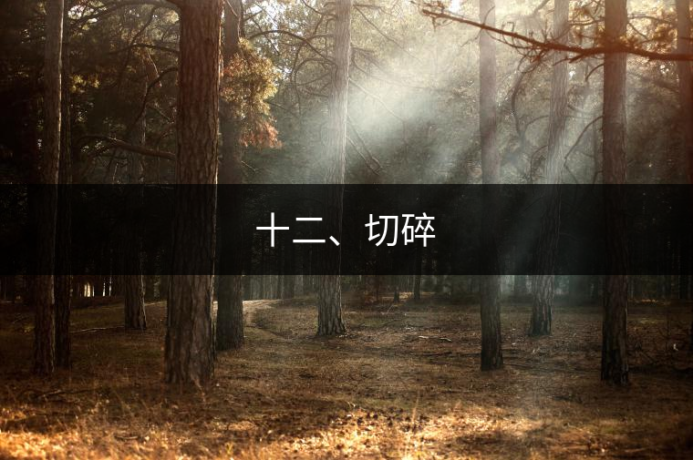 十二、切碎