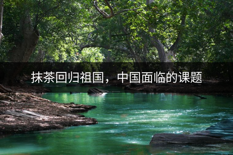 抹茶回歸祖國，中國面臨的課題