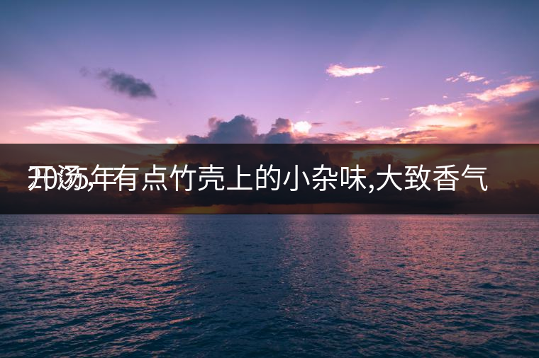 2005年
開湯，有點竹殼上的小雜味,大致香氣都可以。